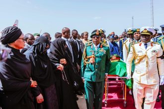 President Tinubu Honours Late Buhari at Katsina Airport Ahead of Daura Burial