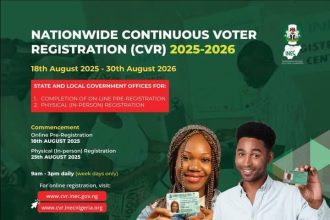LOCATIONS OF REGISTRATION CENTRES FOR THE NATIONWIDE CONTINUOUS VOTER REGISTRATION (CVR) AND FURTHER UPDATE ON PARTY REGISTRATION